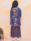 KID1 Naaz Kurti Sharara Set Navy Blue
