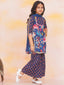 KID1 Naaz Kurti Sharara Set Navy Blue