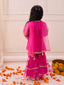 KID1 Vaani Kurti Sharara Set Pink