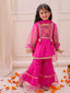KID1 Vaani Kurti Sharara Set Pink