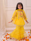 KID1 Vaani Kurti Sharara Set Yellow