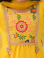 KID1 Vaani Kurti Sharara Set Yellow