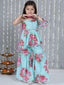 KID1 Guldasta Kurti Sharara Set With Dupatta Turquoise