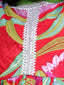 Kid One Pure Cotton Blossom Kurti Sharara With Dupatta Set For Girls Red