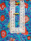 KID1 Mogra Floral Kurti Salwar Blue