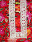 KID1 Mogra Floral Kurti Salwar Red