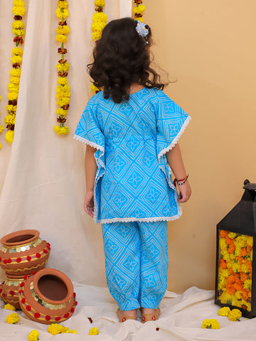 KID1 Cotton Kaftan Set Blue