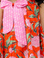 KID1 Pink Bow Co-Ord Set Orange