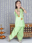 KID1 Gotta Flower Patch Kurti With Parsi Salwar Green