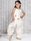 KID1 Gotta Flower Patch Kurti With Parsi Salwar Offwhite