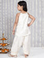 KID1 Gotta Flower Patch Kurti With Parsi Salwar Offwhite