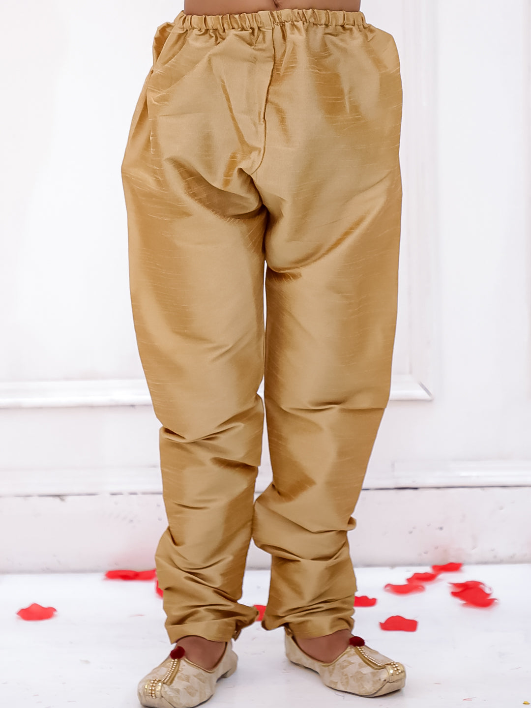 Kid One Buti Jacquard Sherwani Purple