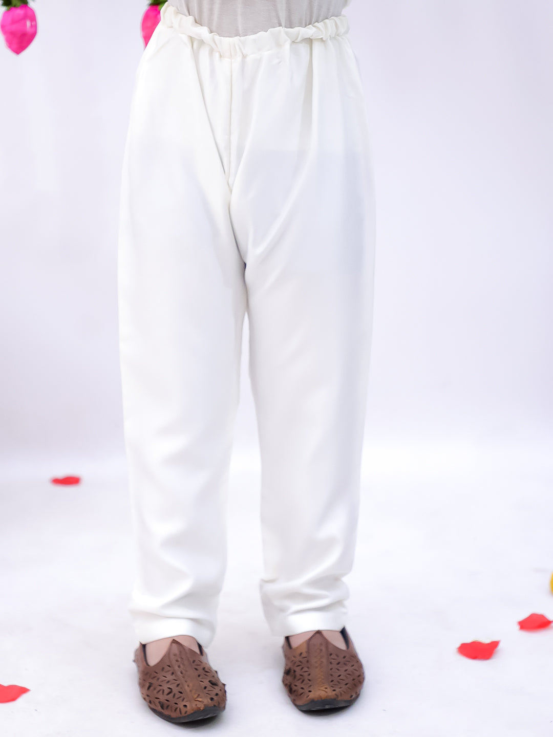Kid One Embroidered Sherwani Pyjama Set For Boys Offwhite