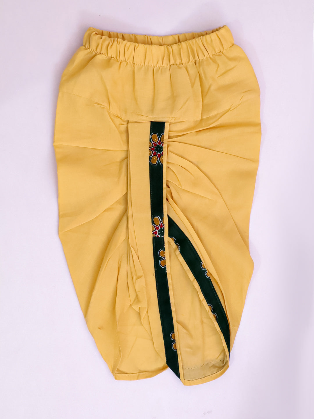 Kid One Infant Mirror Work Cotton Embroidered Kurta With Dhoti For Boys Green