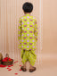 Kid One Elephant Print Kurta Dhoti Set For Boys Green