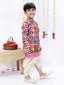 Kid One Sitara Printed Kurta Dhoti Set For Boys Multi