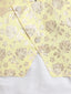 Kid One Infants Jacquard Kurta Dhoti With Attached Jacket Set For Boys Yellow