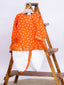 Kid One Pure Cotton Anghrakha Kurta Dhoti Sets For Boys Orange