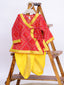 Kid One Pure Cotton Anghrakha Kurta Dhoti Sets For Boys Red