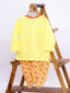 Kid1 Badmash Bandar Kurta Dhoti Set For Boys Yellow