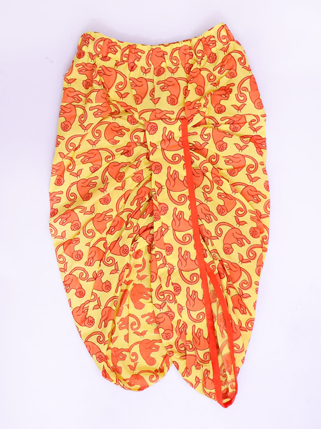 Kid1 Badmash Bandar Kurta Dhoti Set For Boys Yellow