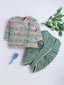 Kid One Infants Printed Kurta Dhoti Set For Boys Green