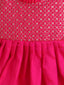 Kid One Anmol Nytara Sleeveless Embroidered Peplum Kurti With Dhoti Set Pink