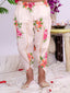 Kid One Gulbahar Cotton Floral Print Kurti Dhoti Set For Girls Peach