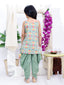 Kid One Cotton Kurti With Dhoti Set For Girls Green