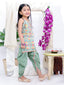 Kid One Cotton Kurti With Dhoti Set For Girls Green