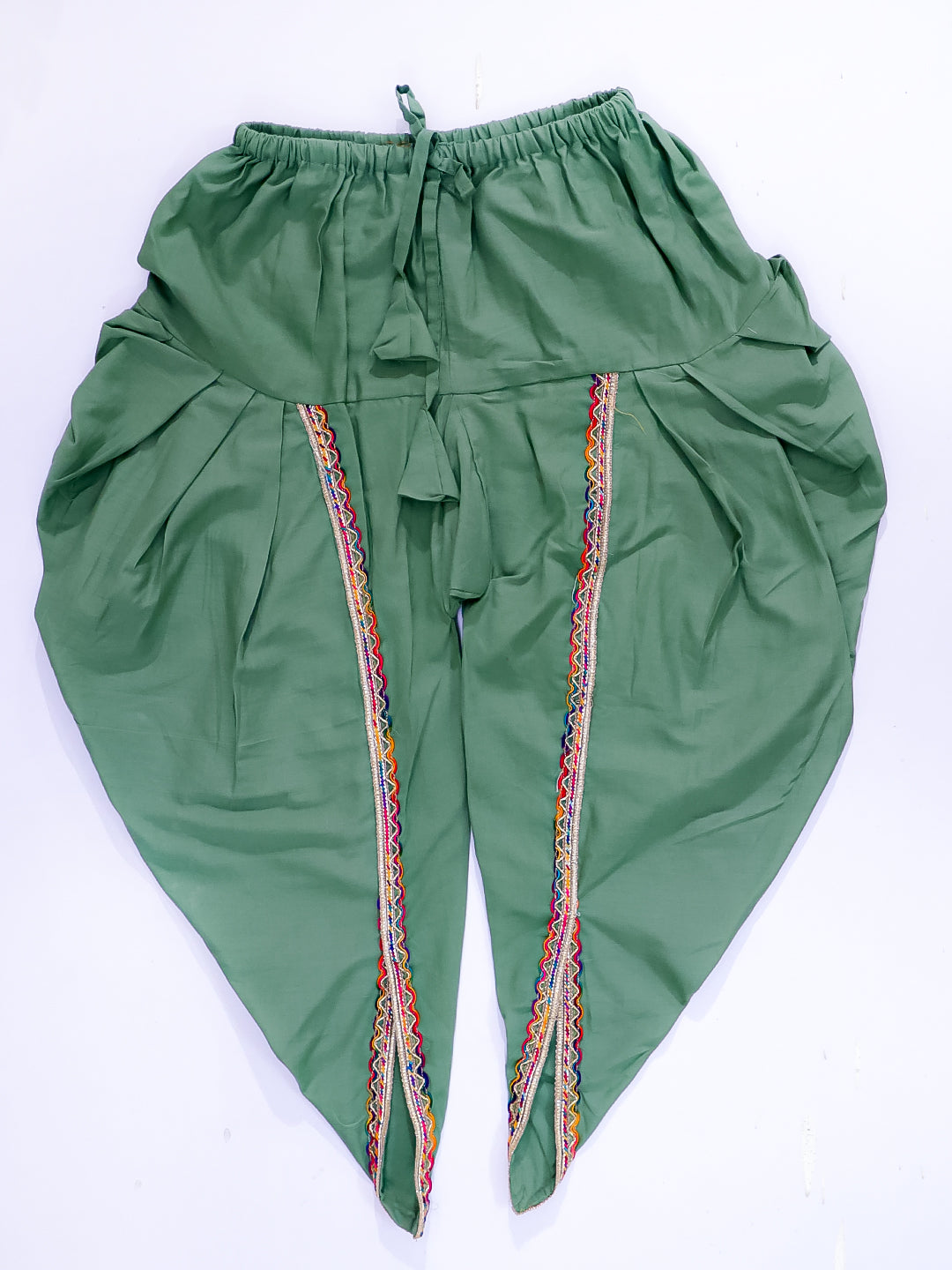 Kid One Cotton Kurti With Dhoti Set For Girls Green