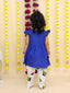 Kid One Kite Embroidered Kurti Dhoti Set For Girls Blue