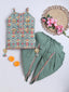 Kid One Infants Cotton Kurti With Dhoti Set For Girls Green