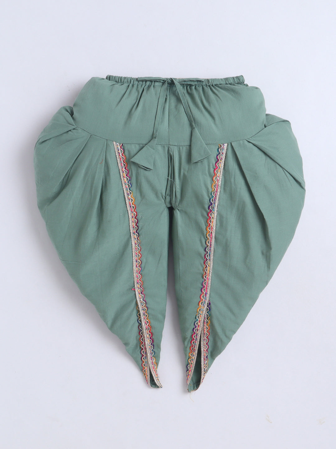 Kid One Infants Cotton Kurti With Dhoti Set For Girls Green
