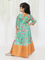 Kid One Arohi Pichwa Long gown For Girls Green