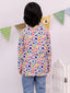 Cotton Polka Dot Printed Unisex Kurta - Orange