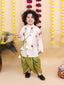 Kid One Kanha Pure Cotton Printed Kurta Dhoti Set For Boys Green