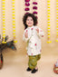 Kid One Kanha Pure Cotton Printed Kurta Dhoti Set For Boys Green