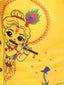 Kid One Nandlala Pure Cotton Embroidered Kurta Dhoti Set For Boys Yellow - Made on Order