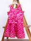 Kid One Pure Cotton Printed Skirt Top For Girls Pink