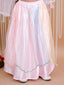 Kid One Sequin Embroidery Net And Silk Lehenga Choli With Dupatta Set For Girls Pink