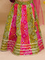 Kid One Radha Pure Cotton Printed Lehenga Choli With Dupatta Set For Girls Pink