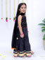 Kid One Rangeela Embroidered Cotton Lehenga Choli For Girls Black