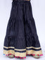 Kid One Rangeela Embroidered Cotton Lehenga Choli For Girls Black