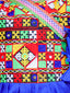 Kid One Navratri Printed Cotton Kedia Set For Boys Blue