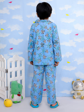 Kid One Ocean Dream Night Wear For Boys Blue