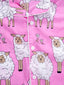 Kid One Little Sheep Print Girls Night Wear
