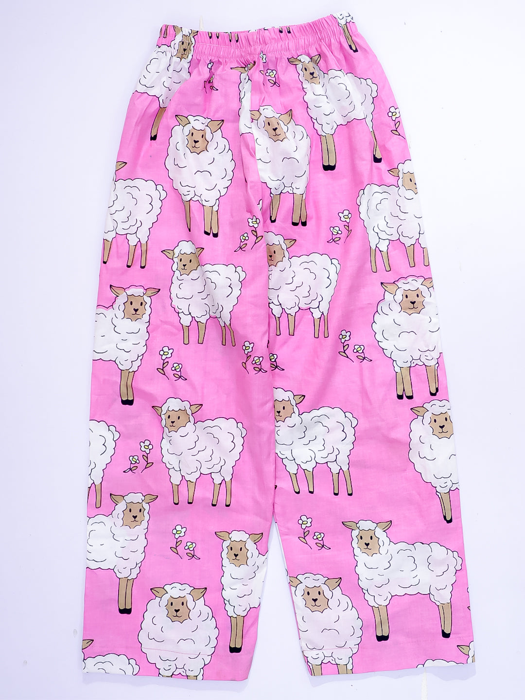 Kid One Little Sheep Print Girls Night Wear