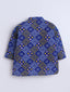 Kid One Infants Bandhej Print Cotton Kurta With Pyjama Set For Boys Blue