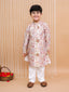 Kid One Foil Printed Kurta Pajama Set For Boys Multi